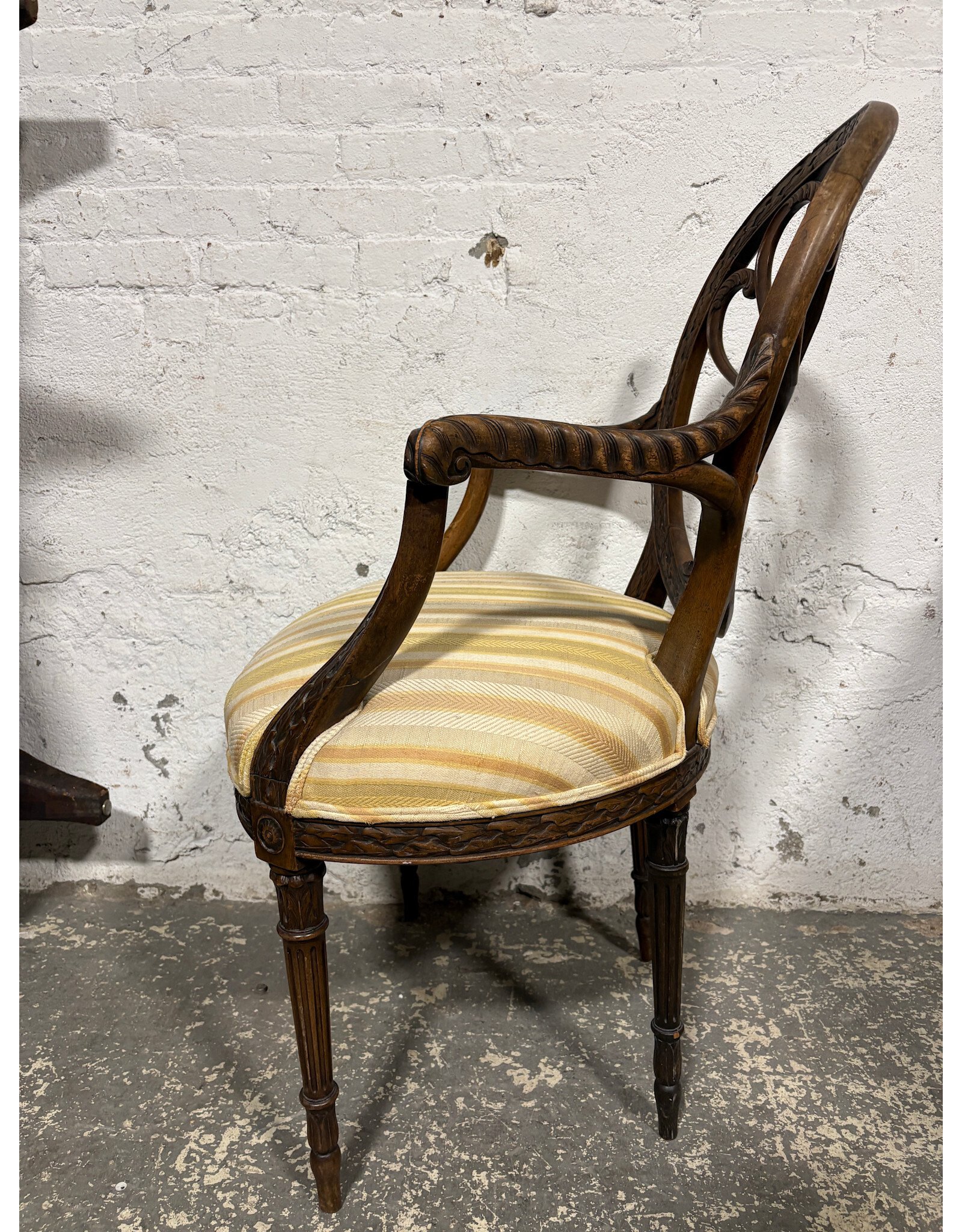 Antique Upholstered Arm Chair