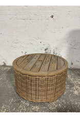 Wicker Storage Outdoor Coffee Table