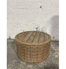 Wicker Storage Outdoor Coffee Table