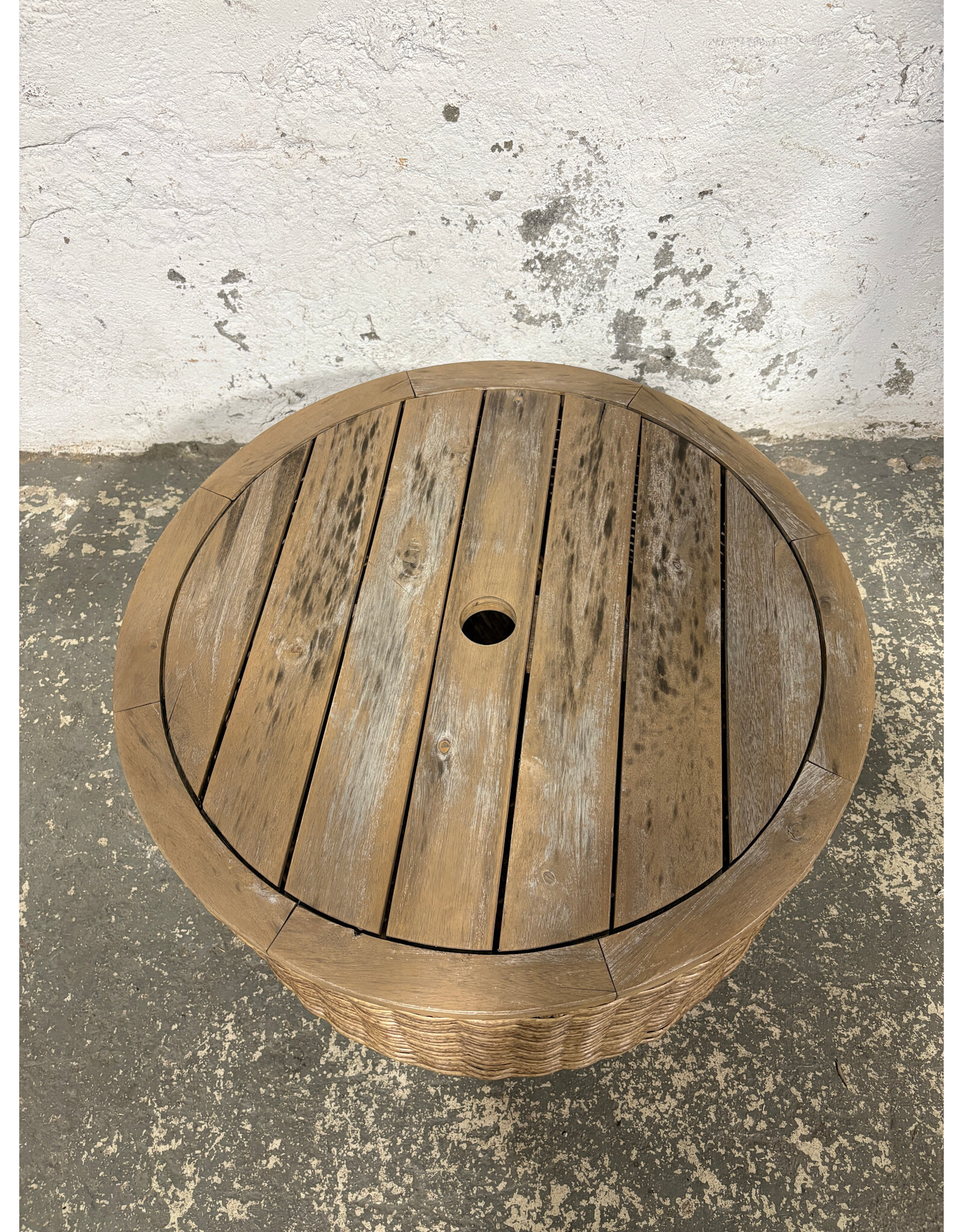 Wicker Storage Outdoor Coffee Table