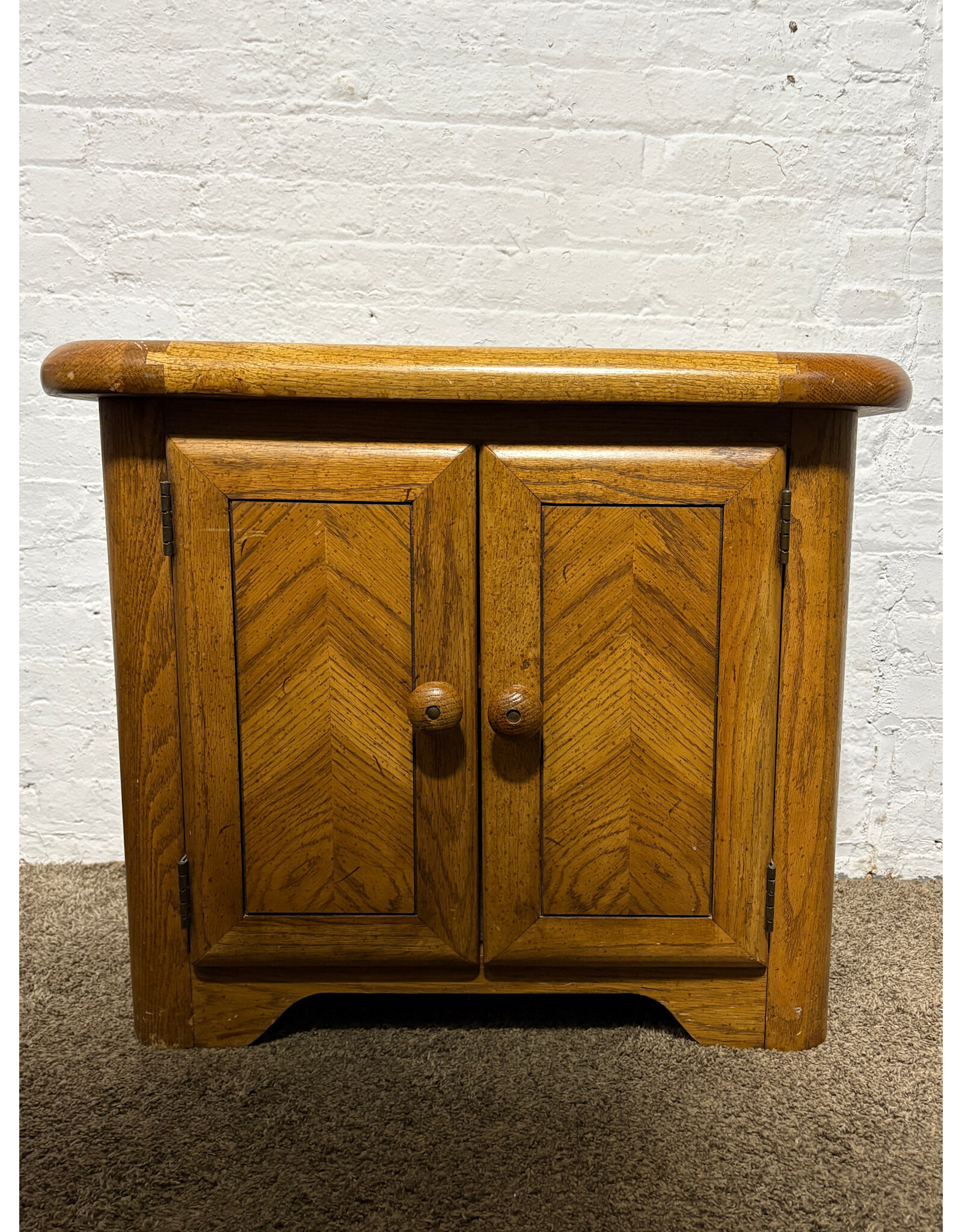 Vintage Solid Wood Bedside Cabinet