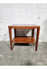 Mahogany Art Moderne Style 2-Tier Side Table
