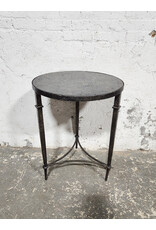 Diamond Cane Shell Top Side Table