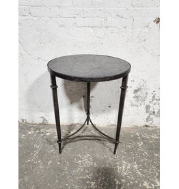 Diamond Cane Shell Top Side Table