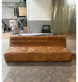 Brown Leather Sofa