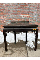 Chinese Demi Lune Laquered Console