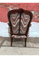 Antique Mahogany Upholstered Armchair
