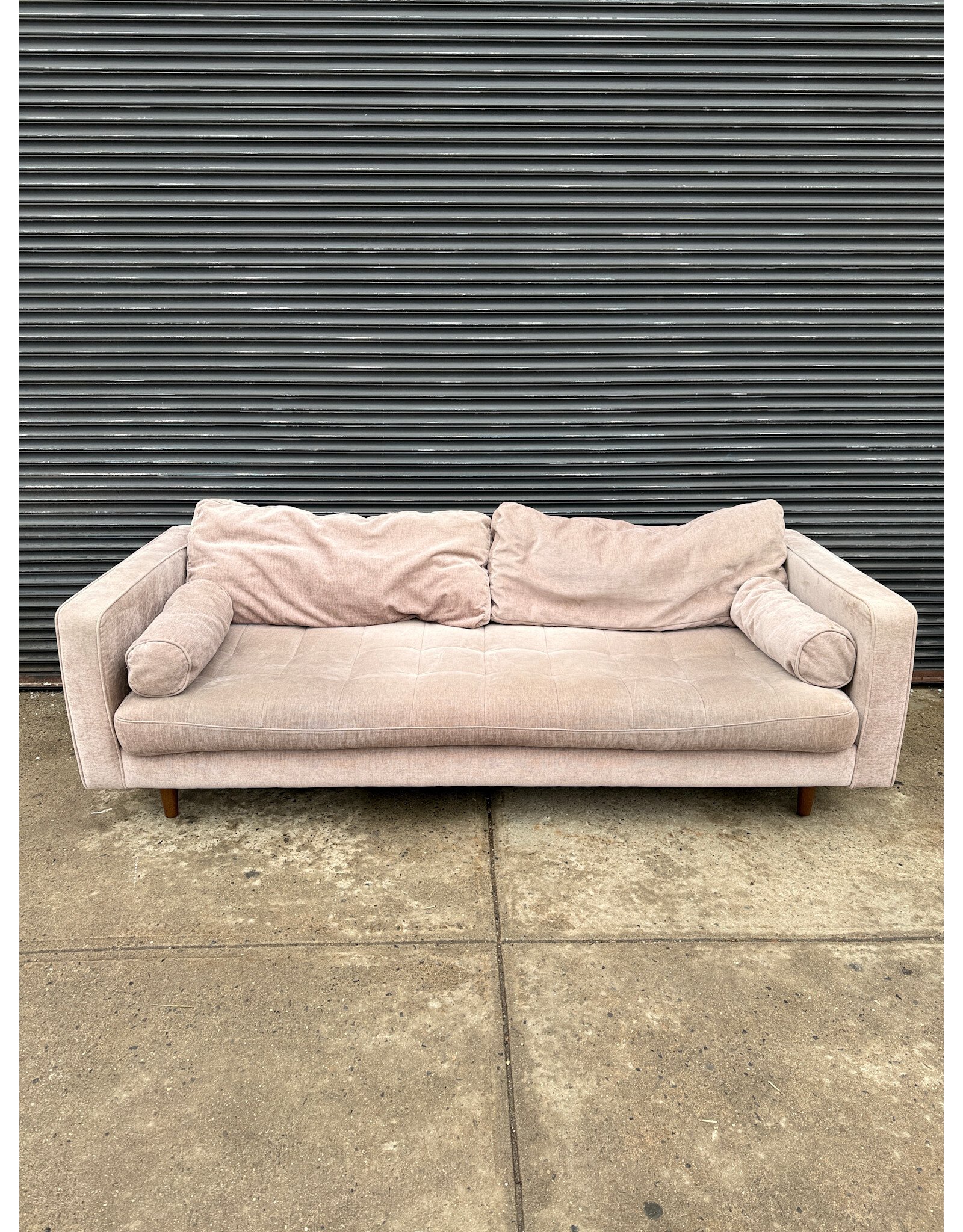 West Elm Dennes Pink Sofa