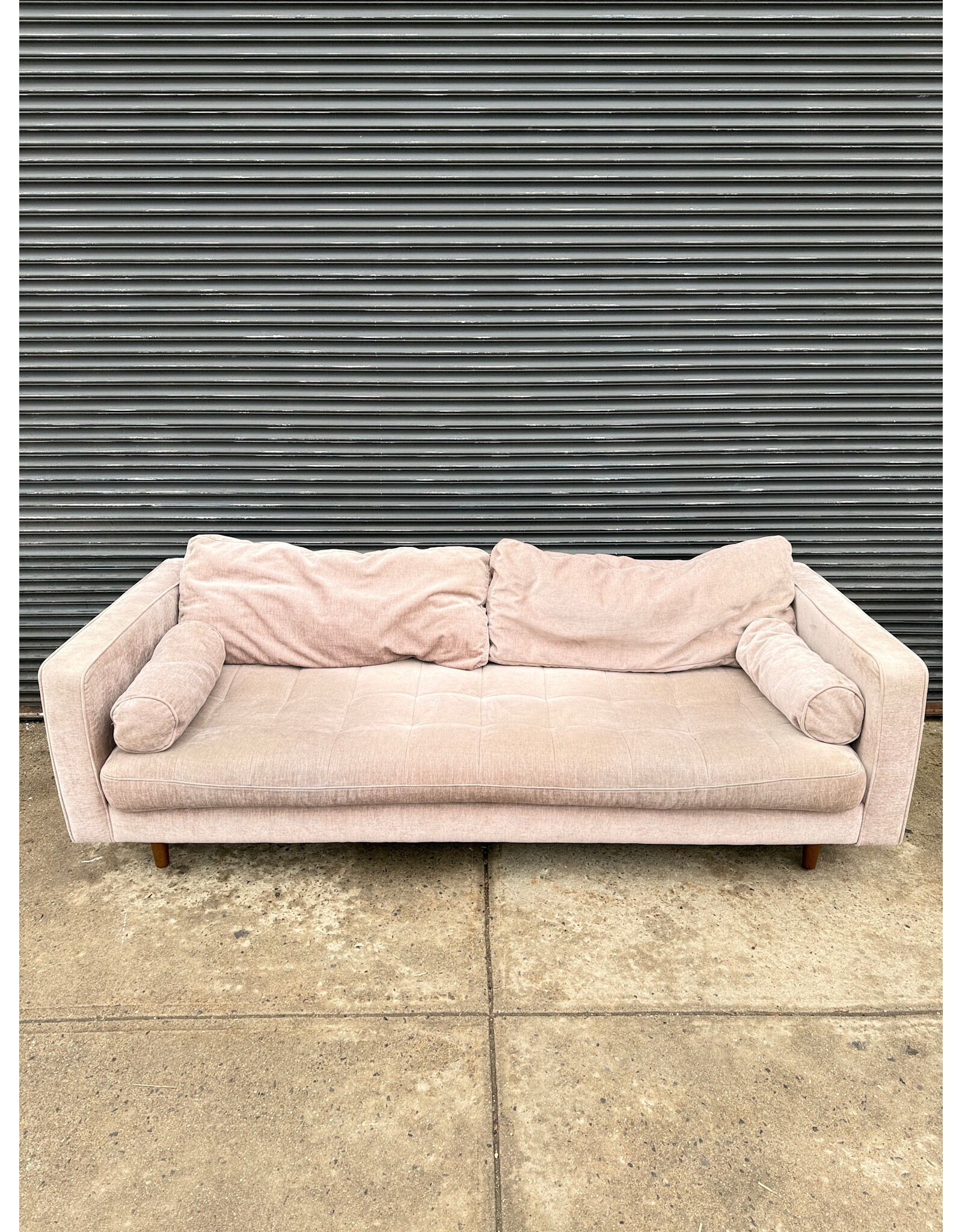 West Elm Dennes Pink Sofa
