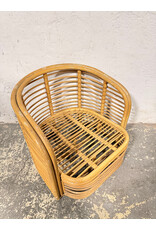Mid-Century Modern Bamboo Bent Lounge Armchair