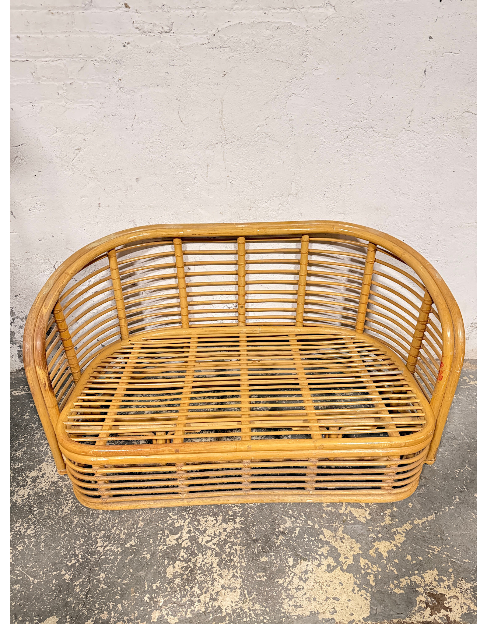 Mid-Century Modern Bamboo Bent Sofa