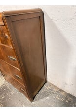 Art Deco Waterfall Wood 4-Drawer Dresser