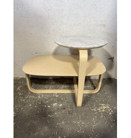 West Elm Marble and Wood Multi-level Coffee Table