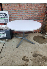 White Circular Dining Table