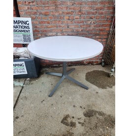 White Circular Dining Table