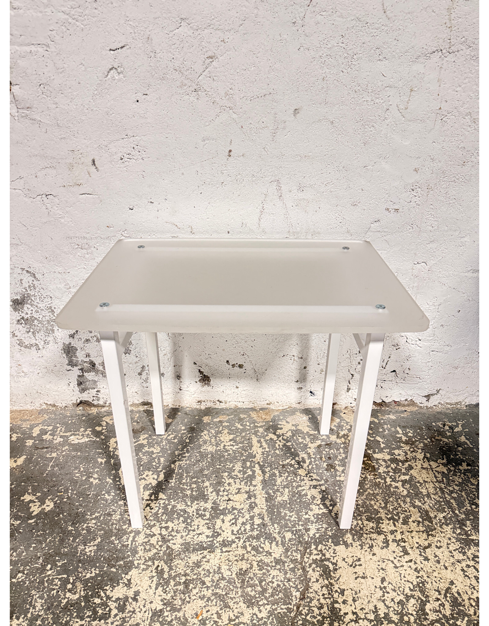 White Brushed Finish Game Table