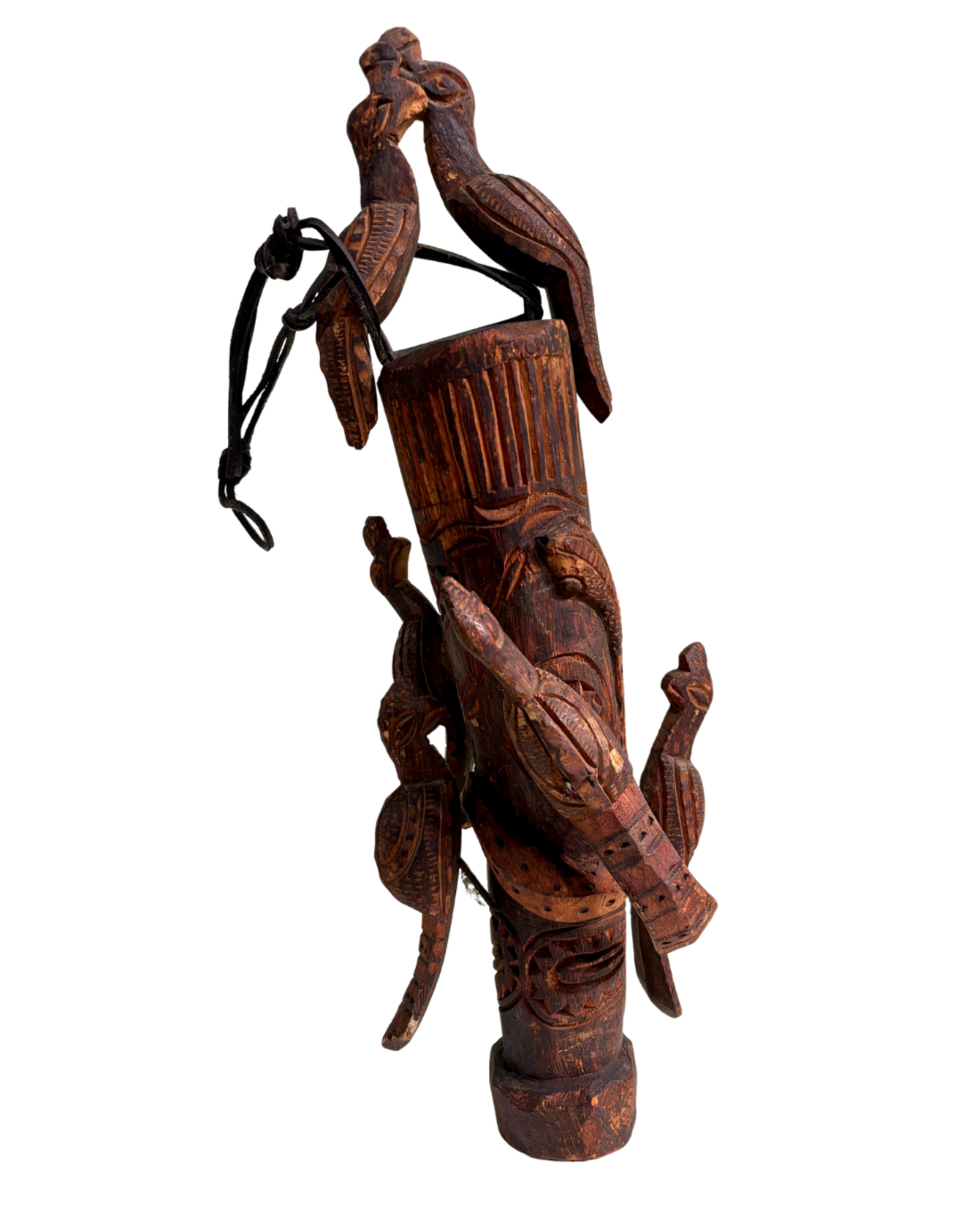 Wooden African Bird Sculpture