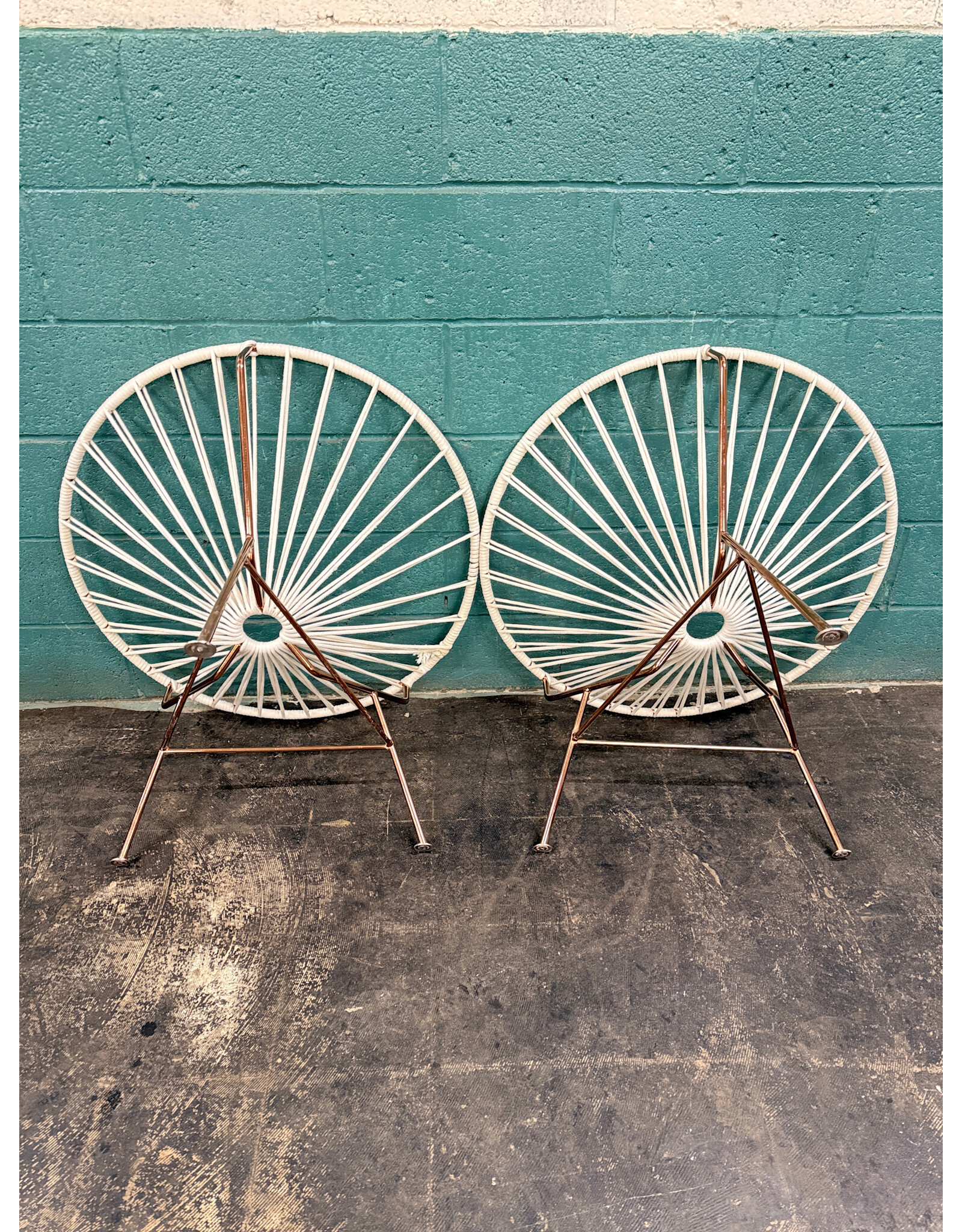 Innit Weave Lounge Chair on Copper Frame