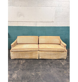 Vintage Style Upholstered Beige Sofa