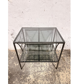 Iron 2-Tier Side Table