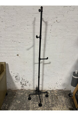 Black Metal Pipes Industrial Coat Rack