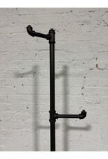 Black Metal Pipes Industrial Coat Rack