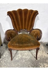 Antique Victorian Velvet Armchair