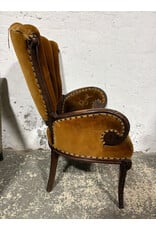 Antique Victorian Velvet Armchair