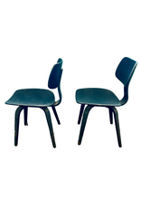 MCM Danish Eames Style Black Bentwood Dining Chair (sold as pair)