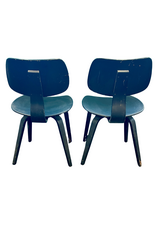 MCM Danish Eames Style Black Bentwood Dining Chair (sold as pair)