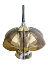 Pair of Paul Secon Style Table Lamps with Matching Shades