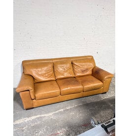 Brown Leather Sofa