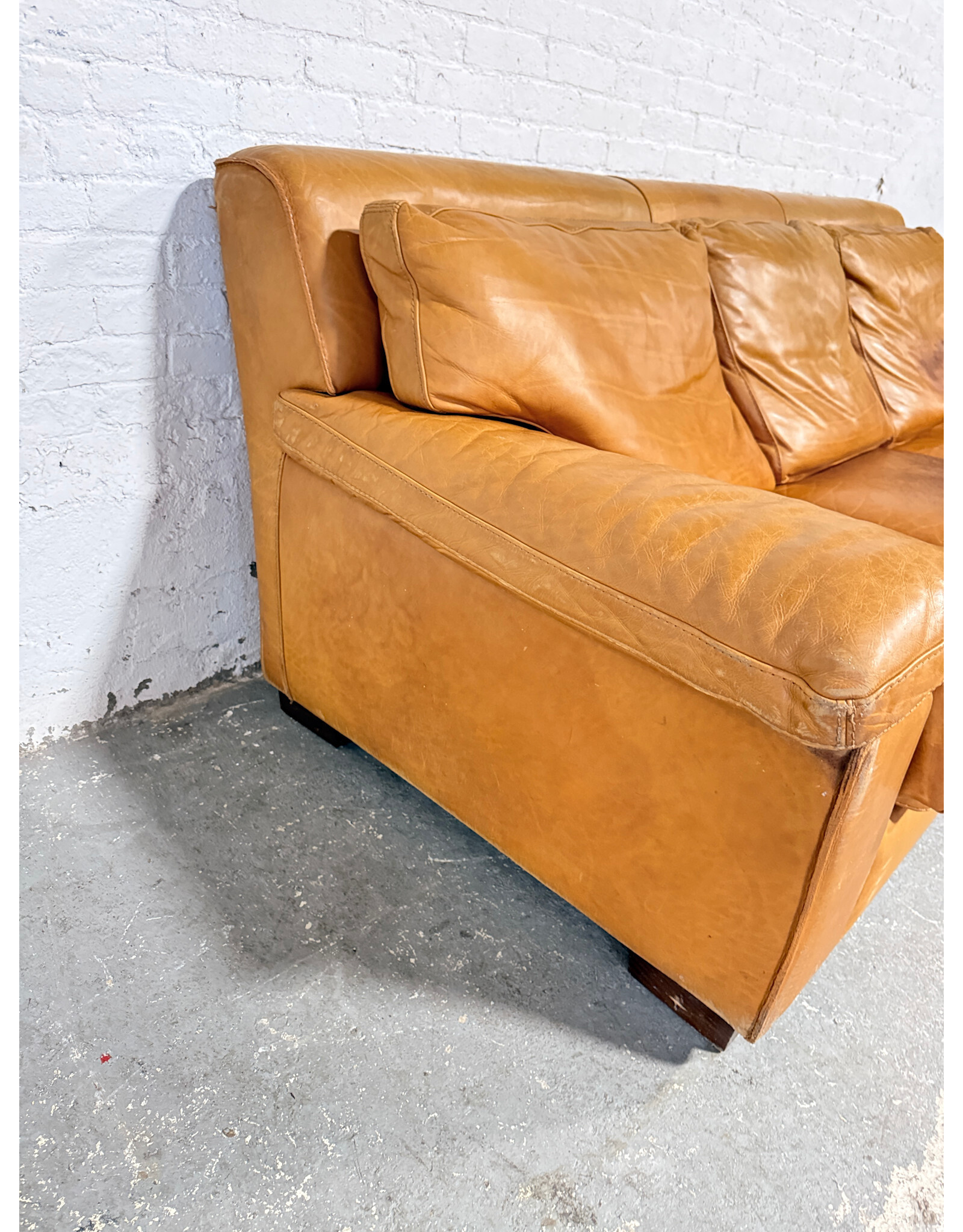 Brown Leather Sofa