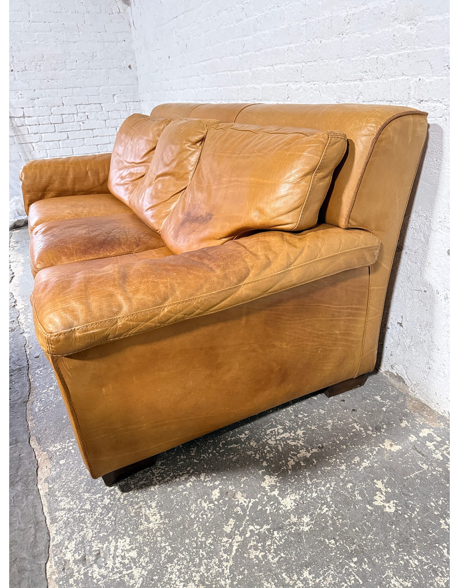 Brown Leather Sofa
