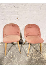 Modern Rose Upholstered Dining Chair