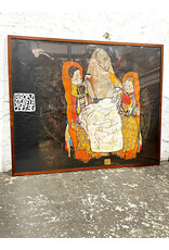 Mother with Two Children III by Egon Schiele, framed poster