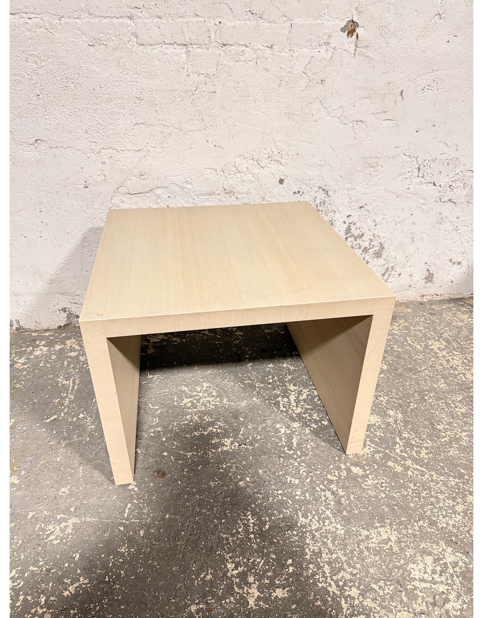 U-Shaped Waterfall Design End Table