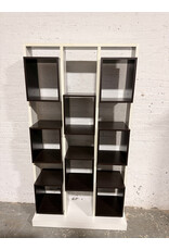 Modern Geometric Wood Display Bookcase