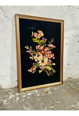 Vintage Embroidered Flower Bouquet