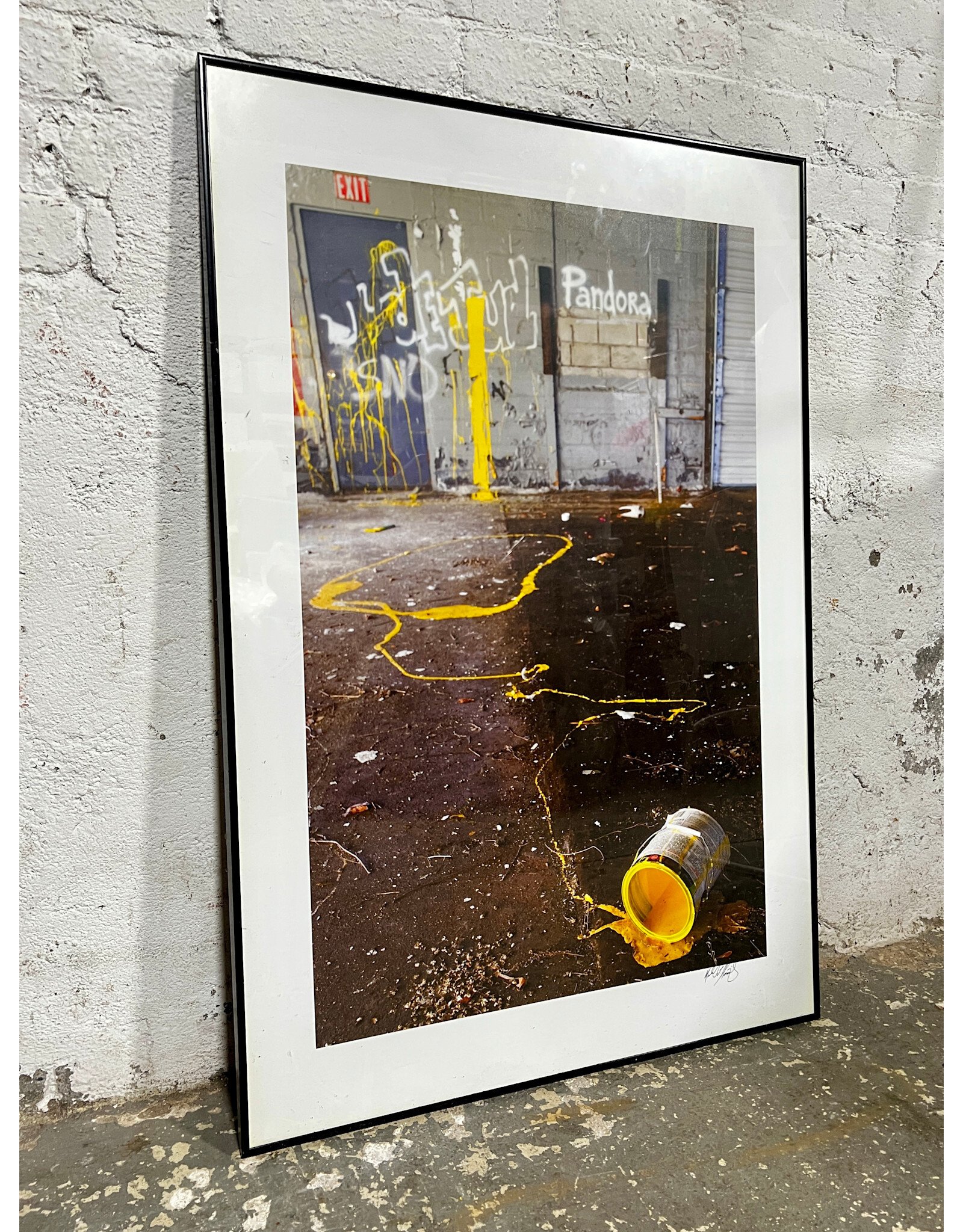 Graffiti, framed photograph, sgnd l.r.