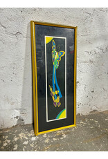 Butterfly Girl, framed silkscreen print by John Luke Eastman