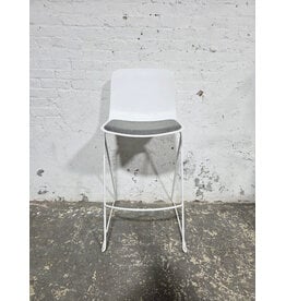 White Poppin Key Stool