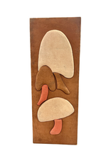 Retro Mushroom Fabric Wall Art