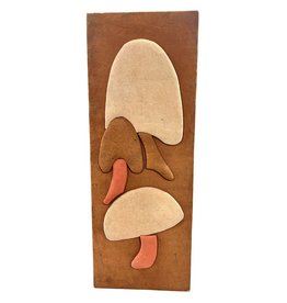 Retro Mushroom Fabric Wall Art