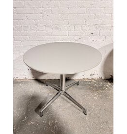 Keilhauer Circular Dining Table with Metal Legs
