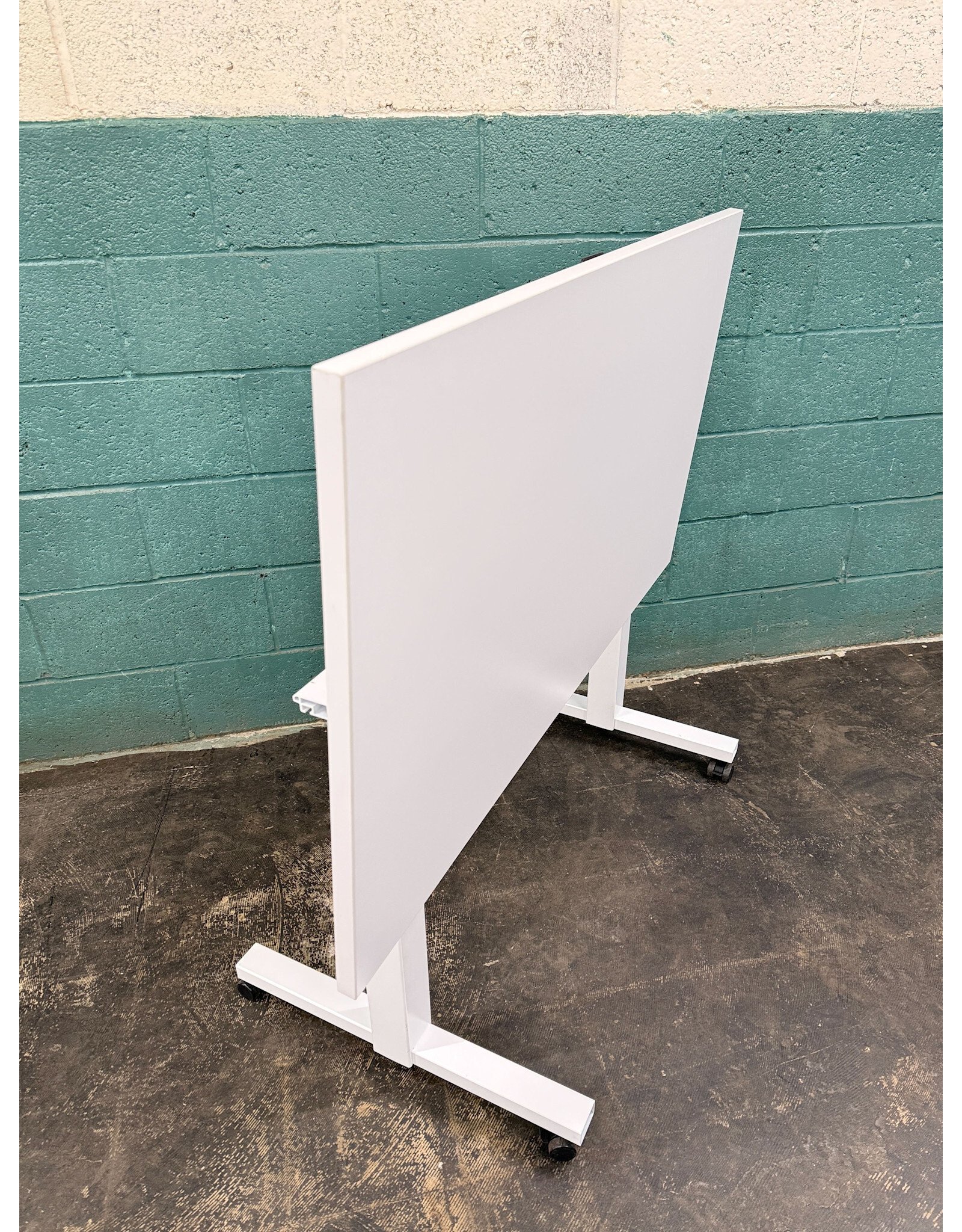 White Flip-Top Meeting Table