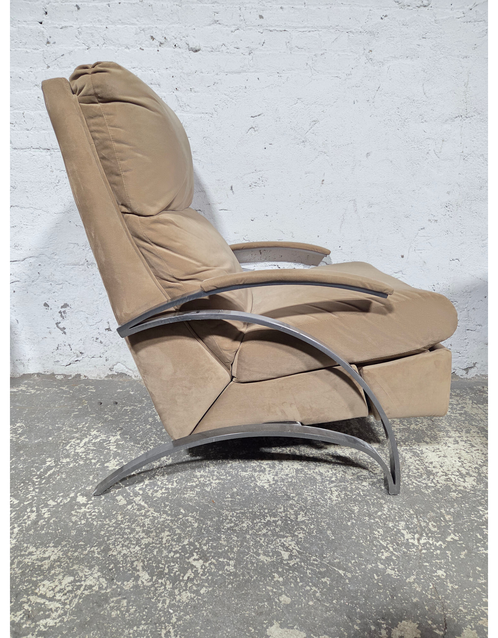 Beige Upholstered Barcalounger Recliner