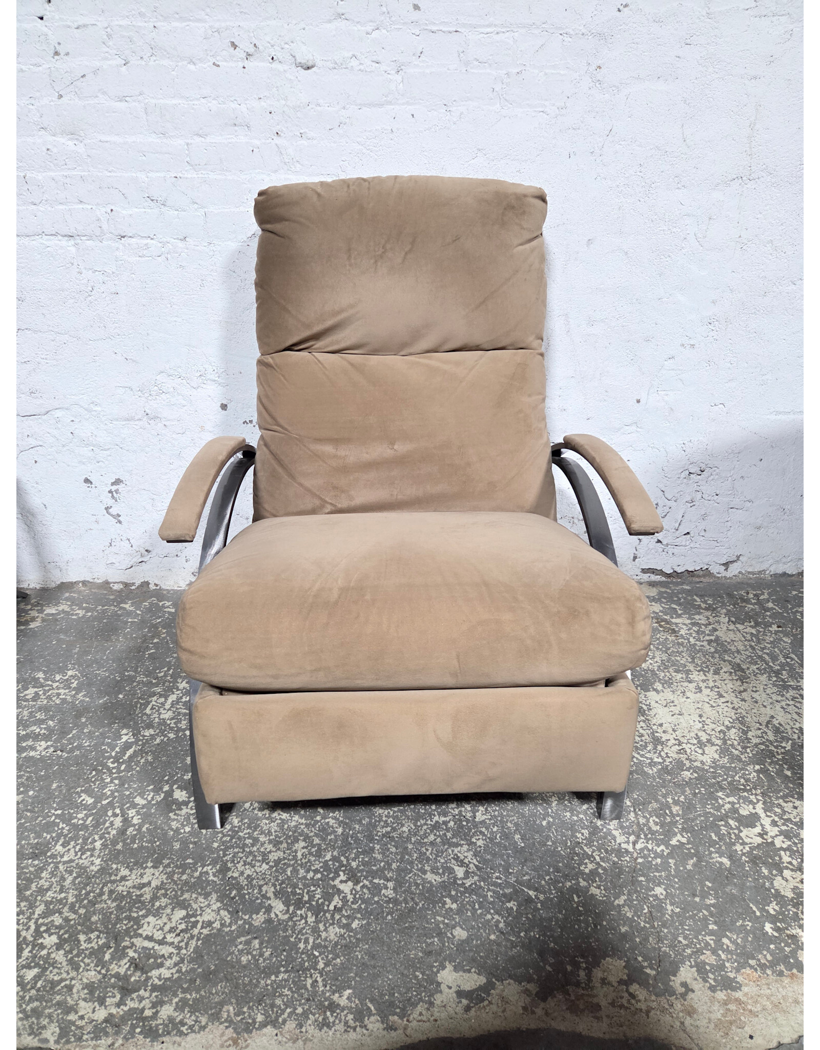 Beige Upholstered Barcalounger Recliner