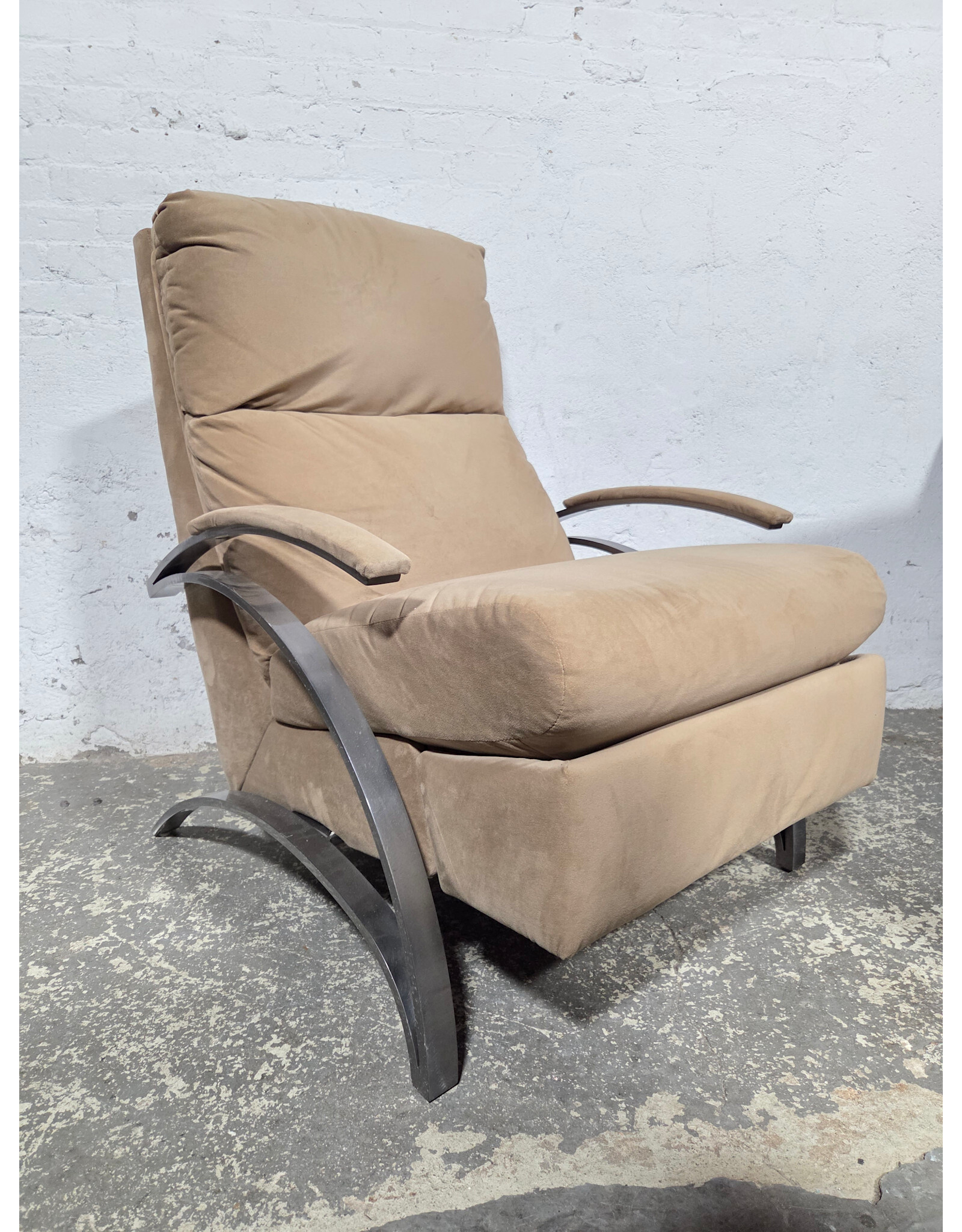 Beige Upholstered Barcalounger Recliner