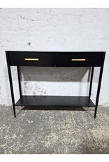West Elm Black Metalwork Console Table